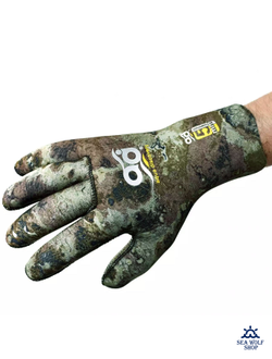 Перчатки неопреновые 5мм AquaDiscovery Camostretch GREEN р.M