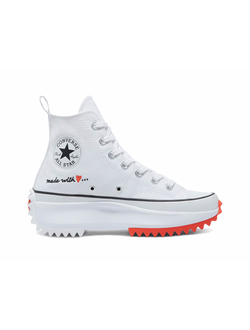 Converse Run Star Hike Made with Love белые высокие на платформе 571874C