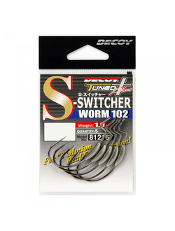 Крючок Decoy подгруженный офсетный Worm 102