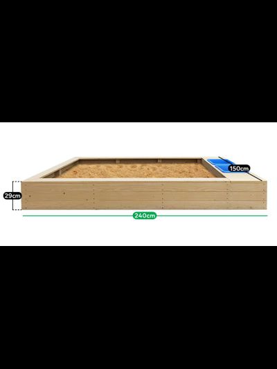 Песочница с ванночками и ящиками для игрушек