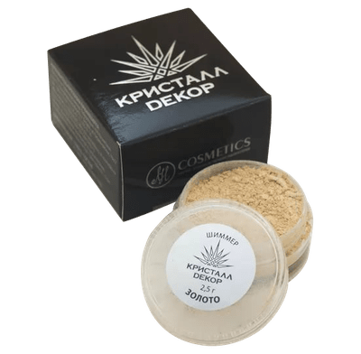 Шиммер (люминайзер) "Золото", Кристалл Декор, 1,5 гр