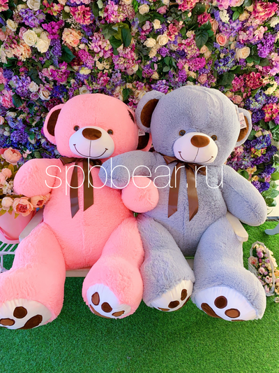 Огромный плюшевый мишка 200 см серый Тони