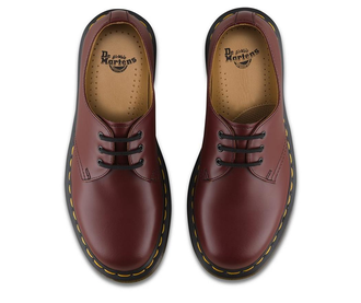 Полуботинки Dr. Martens 1461 Cherry Red Smooth бордовые