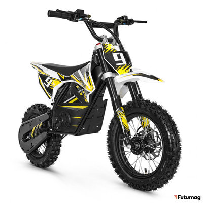 Электромотоцикл GreenCamel Питбайк DB450, 48V 1200W R12/R10 желтый