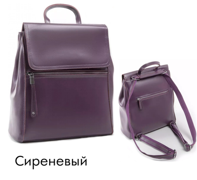 Сумка-рюкзак French с горизонтальной молнией + ПОДАРОК, Цвет: Бордовый, Черный, Синий, Красный,  Изумрудный, Сиреневый