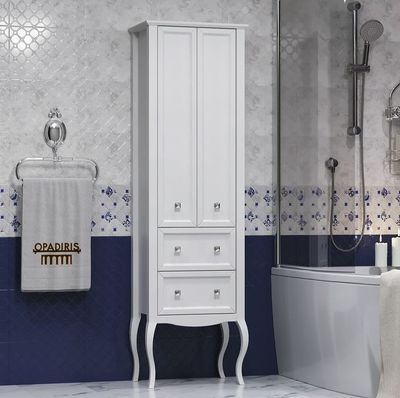 Пенал Opadiris Валери 56 белый матовый