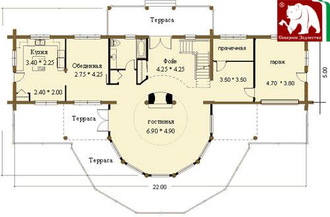 Проект 3-05, 396 кв.м., 5*22