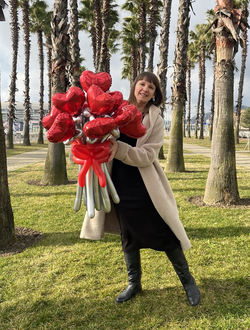 Букет из сердец