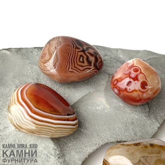 Агат мексиканский, тонированный, галтовка средняя и крупная, цена за штуку