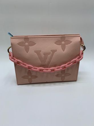 Косметичка несессер Louis Vuitton Monogram Empreinte розовая