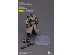 Командир Кадианской Гвардии (Warhammer 40k) - КОЛЛЕКЦИОННАЯ ФИГУРКА 1/18 Astra Militarum Cadian Command Squad Commander with Power Sword (JT7905) - JOYTOY