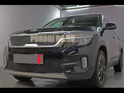 Защита радиатора для KIA Seltos 2019- black низ PREMIUM