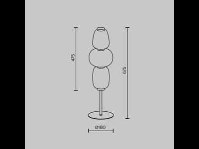 Настольный светильник Pattern, MOD267TL-L28G3K