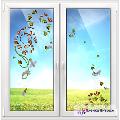 ВИТРАЖНАЯ ПЛЕНКА FL-202