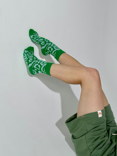 НОСКИ ПРИЯТНО "ЗЕЛЕНЫЙ ЛЕОПАРД"