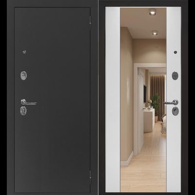 Атлант Зеркало ОПТИМА (эмалит Белый)