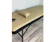 Массажный стол с двойным поролоном 190х70 + регулировка Бежево-Черный