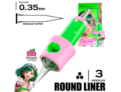 3 RLMT/0.35 - Round Liner Medium Taper - PEACH