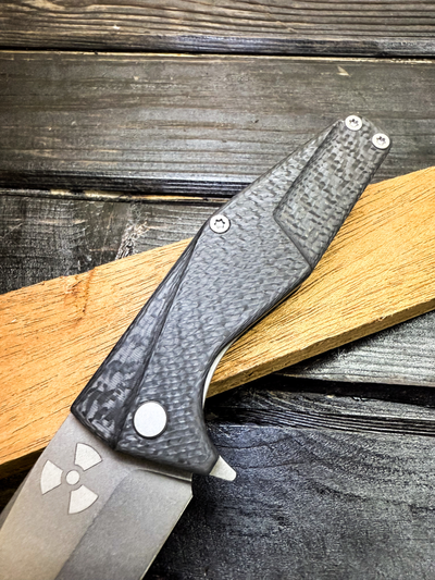 Складной нож URAN R сталь ELMAX, рукоять карбон