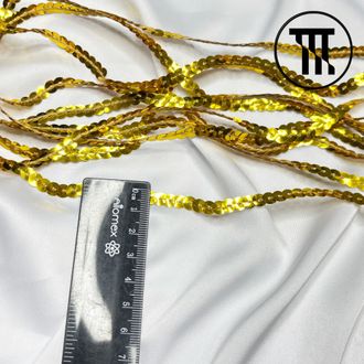 Пайетки на нитке, цв. Золото
