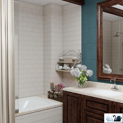 Плитка Belani Матео 25 х 7,5 см белый Береза керамика