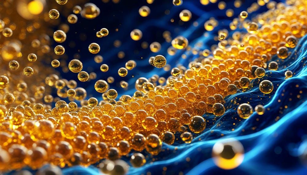 Процесс ионного обмена внутри фильтрующей колонны