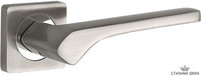 Ручка на квадратном основании VETTORE R06.050 SN/CP (Сатин/Хром)