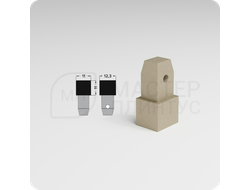 Фурнитура КПк 11-10 для плиточного профиля ПК 11-10.2700.020 Муар золотой