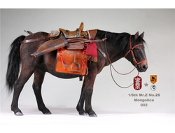 Монгольский конь лошадь фигурка 1/6 Scale Liaodong Mongol Cavalier Horse Animal Model Toy M002 Mr.Z
