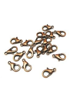 Карабины для бижутерии, медь 10 мм