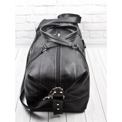 Кожаная дорожная сумка Avellino black (арт. 4039-01)