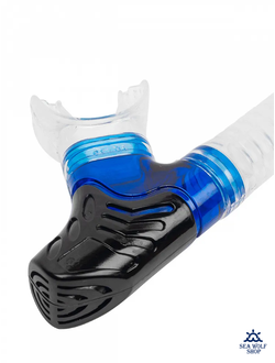 Маска с трубкой Sargan "НЕРО" черно-синий