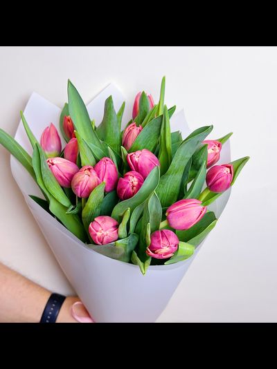 Букет пионовидных тюльпанов 15 шт Columbus