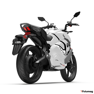 Электромотоцикл WHITE SIBERIA SUPER SOCO STREET HUNTER PRO белый