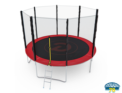 Батут с сеткой DFC PELPO 12ft с лестницей, RED