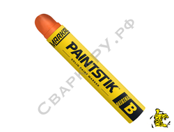Мелок промышленный перманентный Markal B Paintstik оранжевый ф17х121мм