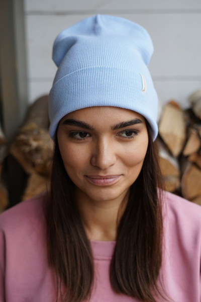 ШАПКА ПРИЯТНО "ГОЛУБАЯ"