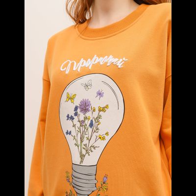 ЖЕНСКИЙ СВИТШОТ "ЦВЕТОЧНАЯ ИДЕЯ"