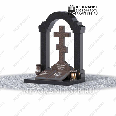 Памятник с крестом  и книгой на могилу 245 эксклюзивный