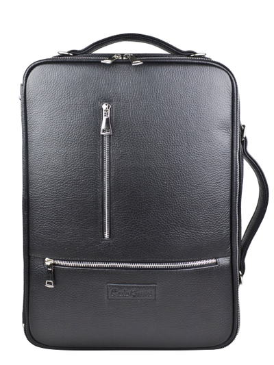 Кожаная сумка-рюкзак Castenaso black (арт. 3108-01)