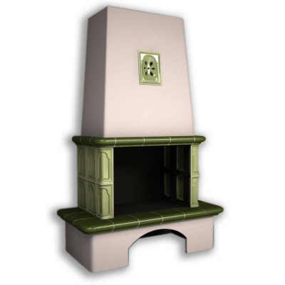 Изразцовый камин КимрПечь Гефест