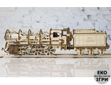 ЛОКОМОТИВ З ТЕНДЕРОМ UGEARS 460 - конструктор механічний 3D-пазл UGEARS 443 деталі (70012) (48201841