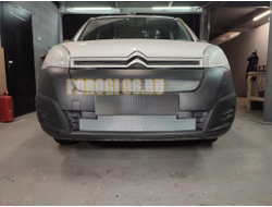 Защита радиатора Citroen Berlingo 2015- chrome верх