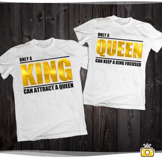 Парные футболки "King / Queen" 010