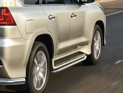 Защита штатного порога d57 Lexus LX570