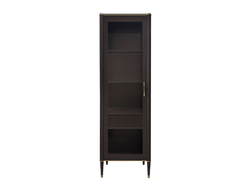 Витрина 1-дверная Венеция левая арт Т-101L Моккачино/орех (L62,4*P45*h193) Timber
