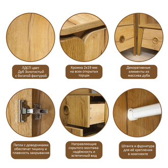 Шкаф 2-створчатый "Тэль"