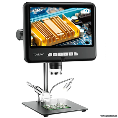Цифрoвoй микроскоп TОМLОV DМ402 Prо 2K 1200Х, 10,1-дюймовый экран.