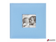 Фотоальбом BRAUBERG «Cute Baby» на 200 фото 10×15 см, под кожу, бумажные страницы, бокс, синий. 391142