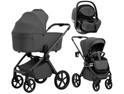Коляска 3в1 Sweet Baby Elegante Therma Colore, цвет Dark Grey / Серый (Premier)